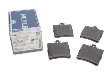 Комплект тормозных колодок MEYLE 025 219 1915/PD