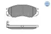 Комплект тормозных колодок из 4 шт. дисков MEYLE 025 232 9015/W (фото 2)
