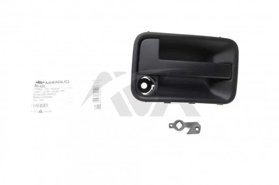 Ручка дверей (передніх/ззовні) (R) Fiat Scudo/Citroen Jumpy 96-06 (з ключом/без серцевини) MIRAGLIO 80/426 (фото 1)