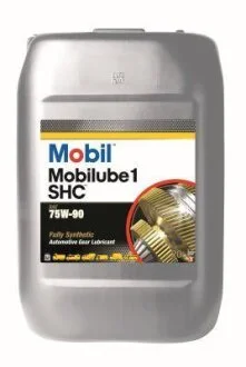 Трансмісійна олива UBE 1 SHC 75W-90, 20л MOBIL 123716