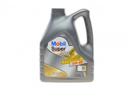 Моторное масло Mobil Super 3000 X1 5W-40, 4л MOBIL 152566