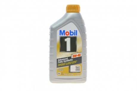 Моторна олива 5W40 1л. MOBIL 153266