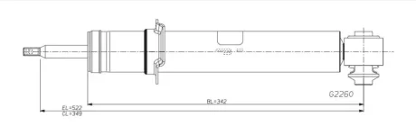 Амортизатор газомасляний MONROE G2260