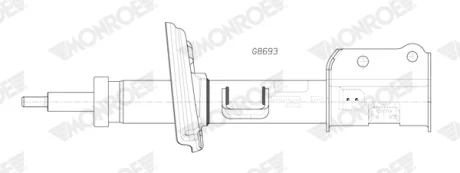 Амортизатор газомасляний MONROE G8693