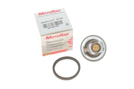 Термостат системи охолодження (14 88°C) CHEVROLET AVEO / KALOS, CRUZE, LACETTI, LANOS, NUBIRA, REZZO DAEWOO CIELO, KALOS, LANOS, NEXIA, NUBIRA, TACUMA / REZZO FORD CAPRI III, CONSUL 1.1-2.3 01.70- MOTORAD 202-88K