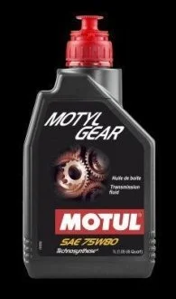 Масло трансмиссионное Motul Motylgear 75W-80, 1л. MOTUL 105782