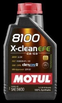 Масло 5W30 X-clean EFE 8100 (1L) (LL-04/9 MOTUL 107210