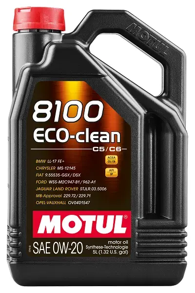 Олива моторна 8100 ECO-CLEAN 0W20 5L MOTUL 110554 (фото 1)