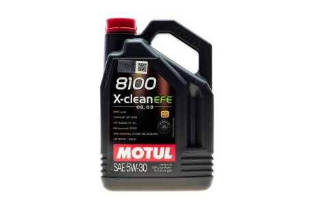 Масло 8100 X-clean EFE SAE 5W30 5 L MOTUL 814051