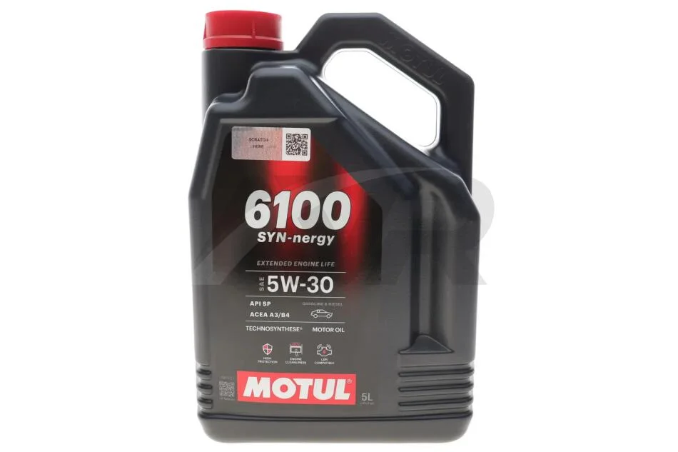 Олива моторна Technosynthese д/авто 6100 Syn-nergy SAE 5W30 (5L) MOTUL 838451 (фото 1)