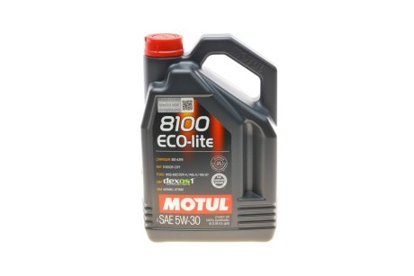 Моторное масло 8100 Eco-lite SAE 5W30 4 L MOTUL 839554