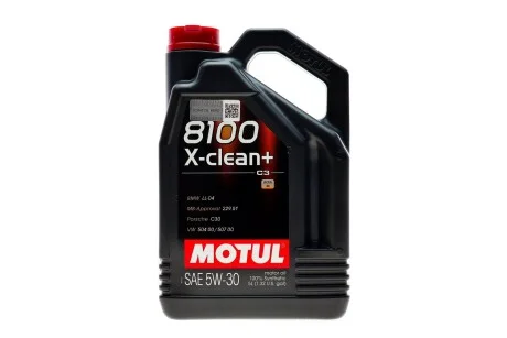 Масло 8100 X-clean + 5W30 5 L MOTUL 854751