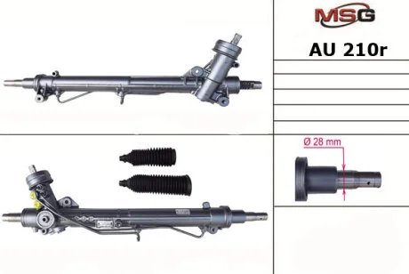 Рульова рейка з ГПК A4 (B5)/Passat (B5) 95-05 (відновлений з ZF) MSG AU210R