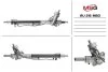 Рульова рейка (з ГПК) Audi A6 97-04 MSG AU215 (фото 1)