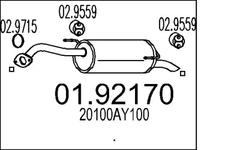 Глушник MTS 01.92170
