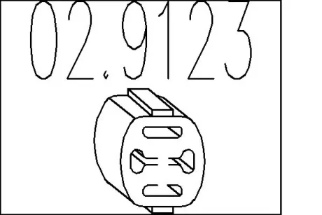 Резиновый крепежный элемент MTS 02.9123