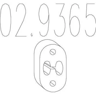 Резиновый крепежный элемент MTS 02.9365
