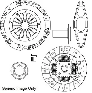 Комплект зчеплення з вижимним та вилкою MINI 06-16 (200mm17z) National CK10027 (фото 1)