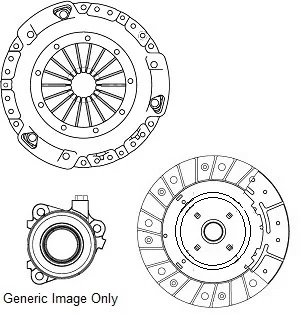 Комплект зчеплення з вижимним PASSAT B6/B7/A3 1.8-2.0 TSI/TDI 08-12 (240mm) National CK10082-15