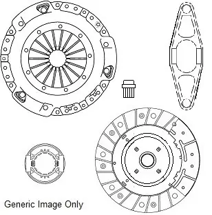 Комплект зчеплення BMW 3(E90/91/92/93)/5(E60/61/F10/11)/X3(E83/F25) 2.0-3.0D 02- (240mm) National CK10344 (фото 1)