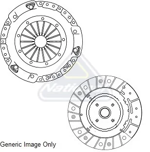 Комплект зчеплення Opel Insignia A 2.0CDTI 08- (250mm) National CK10433