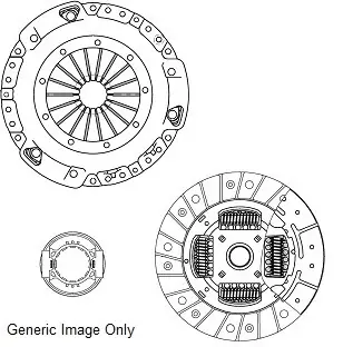 Комплект зчеплення Audi 100/VW Passat 1.6-1.8 80-90 (210mm) National CK9042 (фото 1)