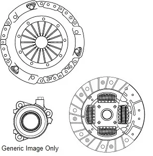 Комплект зчеплення з вижимним OPEL ASTRA G 1.4 16V 04-09 (200mm) National CK9103-18 (фото 1)