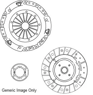 Комплект сцепления Toyota Corolla/ RAV4 2.0D/D-4D 01-07 (225mm) National CK9877 (фото 1)