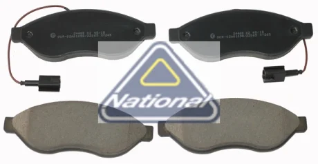 Гальмівні колодки пер. Jumper/Ducato/Boxer 06- (1.1-1.5t) National NP2285