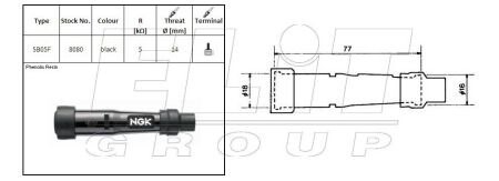 Надсвічник NGK SB05F