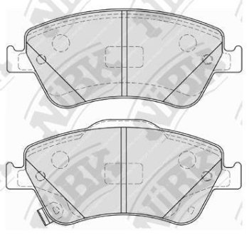 Колодки тормозные NiBK PN1834
