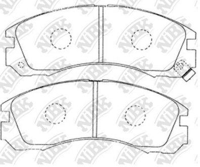 Колодки гальмівні (без датчика)) NiBK PN3233