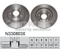 Тормозной диск NIPPARTS N3308030 (фото 1)