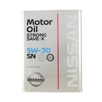 Масло моторное Nissan Strong Save X 5W-30, 4л. NISSAN KLAN505304