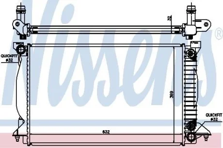 Радиатор NISSENS 60303A