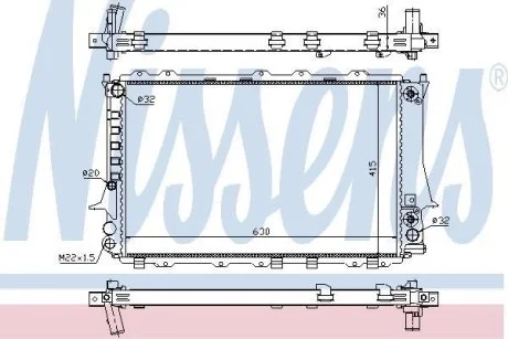 Радиатор охлаждения NISSENS 60480