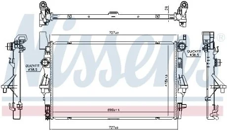 Радиатор NISSENS 606021