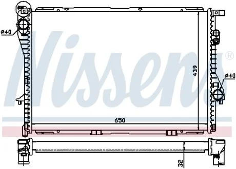 Радиатор охлаждения NISSENS 60603A
