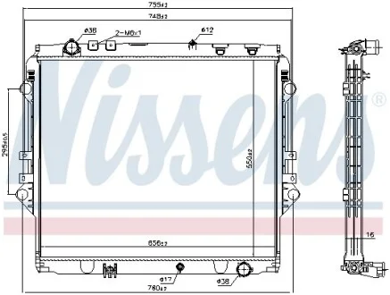 Радиатор NISSENS 606069