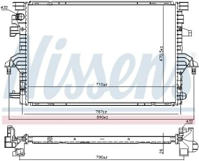 Радиатор NISSENS 606088