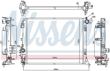 Радiатор NISSENS 606473