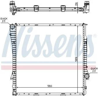 Радиатор охлаждения First Fit NISSENS 60789A