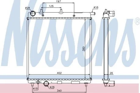 Радиатор охлаждения NISSENS 61279