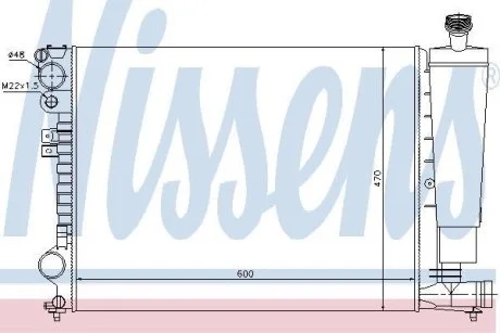 Радиатор охлаждения NISSENS 61396