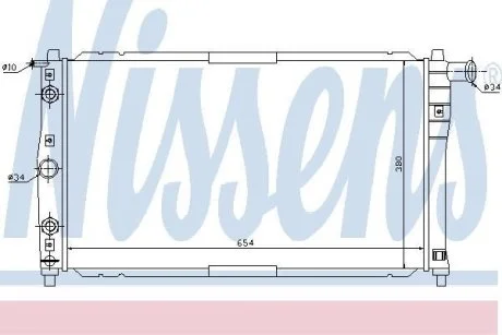 Радиатор системы охлаждения NISSENS 616591