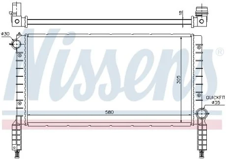 Радиатор охлаждения NISSENS 61768