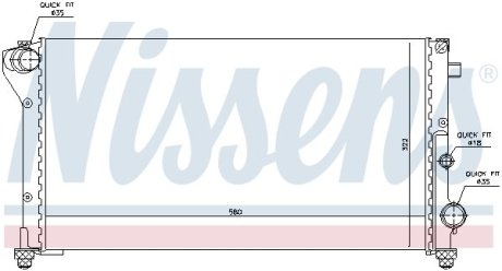 Радиатор охлаждения NISSENS 617846