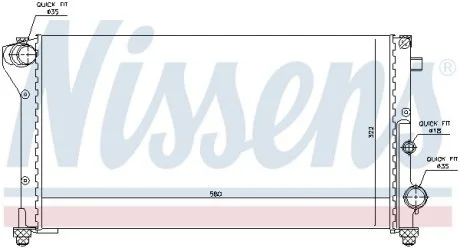 Радиатор охлаждения NISSENS 617846