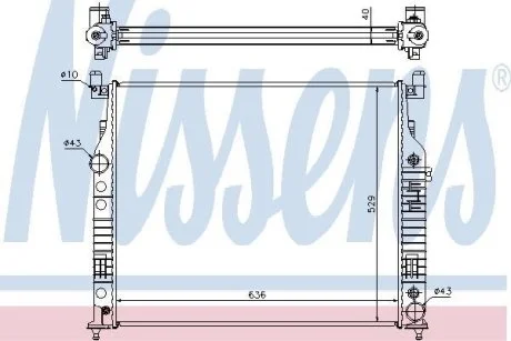 Радиатор системы охлаждения NISSENS 62577A