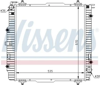 Радиатор охлаждения NISSENS 62599A